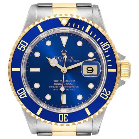 rolex 16613 lünette|rolex 16613 blue for sale.